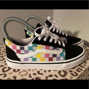 Kids Vans (Multi Colored)- Size Women’s 2.5